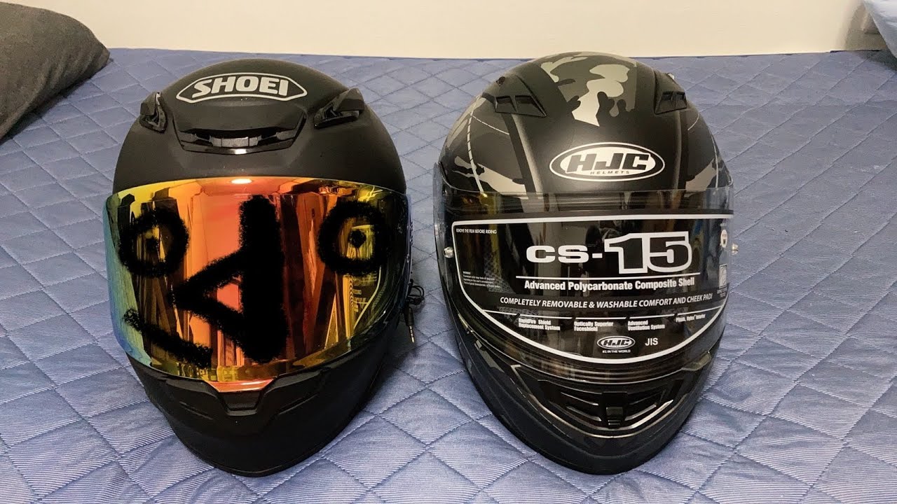 SHOEI(Z-8)とHJC(CS-15)ヘルメット比較