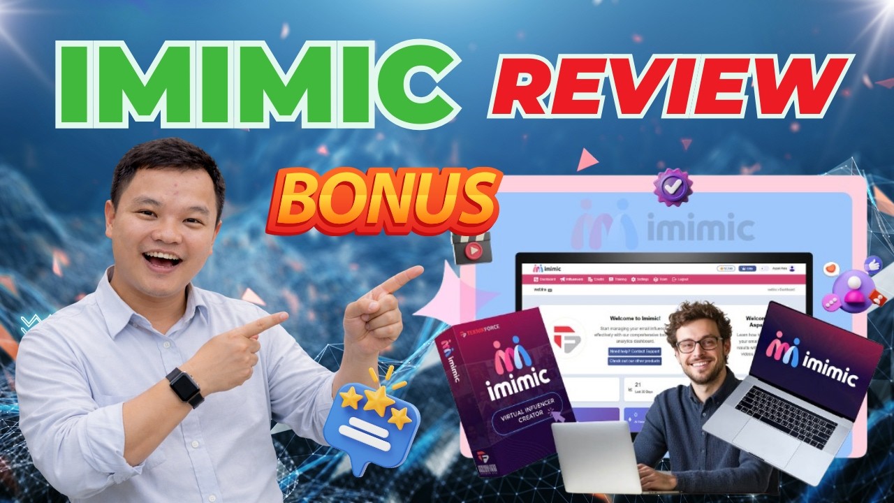Imimic Review 🎯 Create AI Virtual Influencers On Autopilot | Full Demo + Imimic Bundle & OTO + Bonus