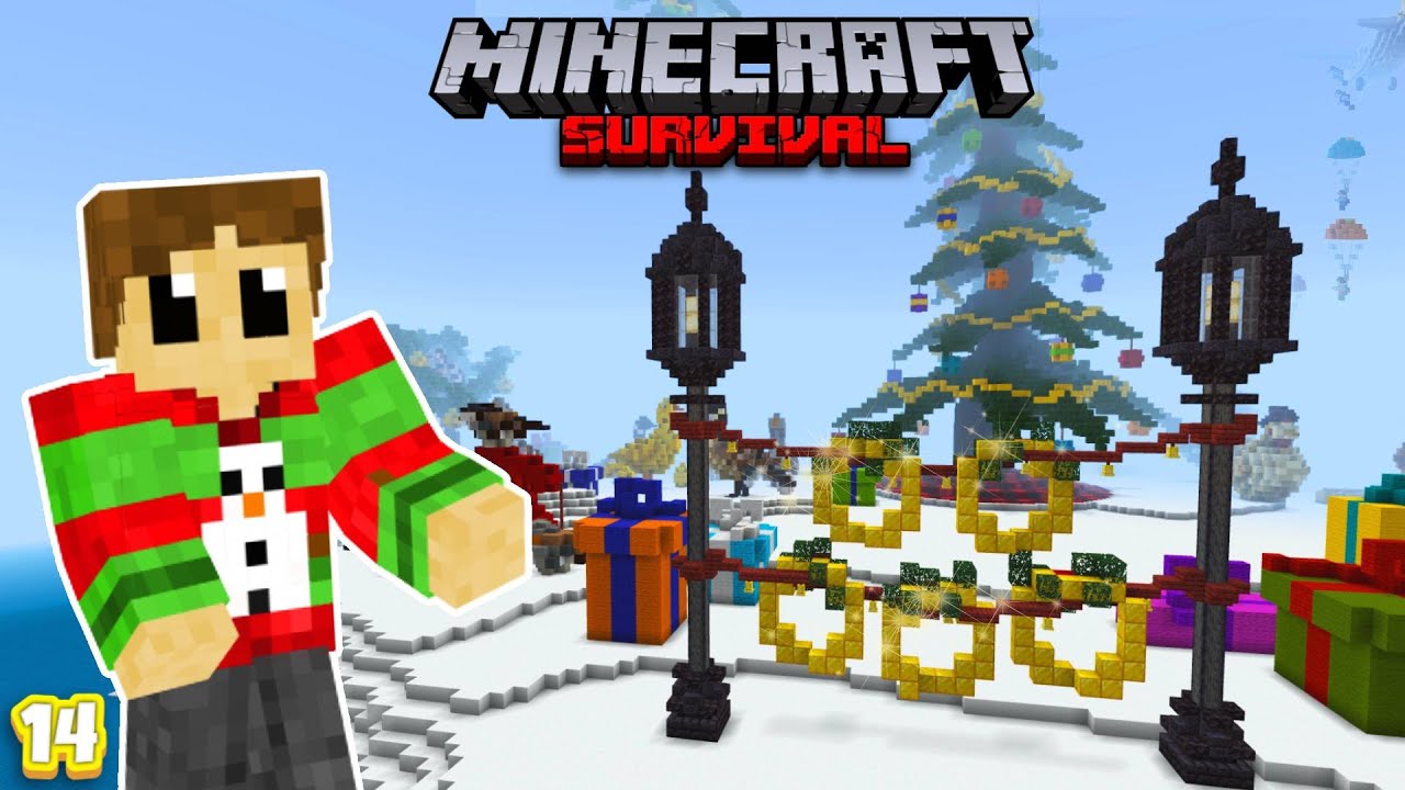 Я построил 12 дней Рождества в Minecraft.