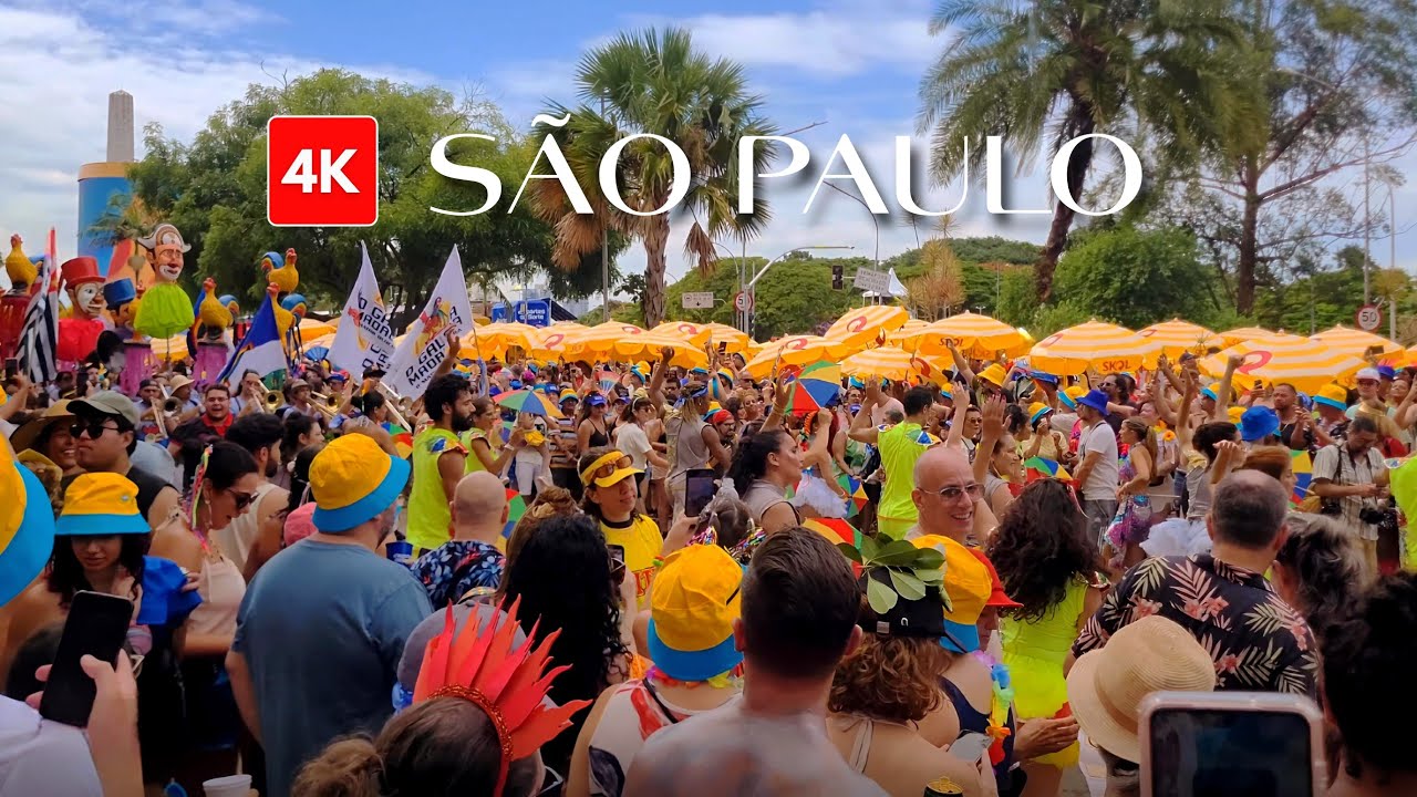 🇧🇷 Bloco Galo da Madrugada no Ibirapuera em S&atilde;o Paulo 4K