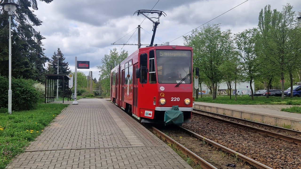 Tram Frankfurt (Oder) | Mitfahrt in der kompl. 3 von Europa-Universität bis Markendorf-Ort im KT4D