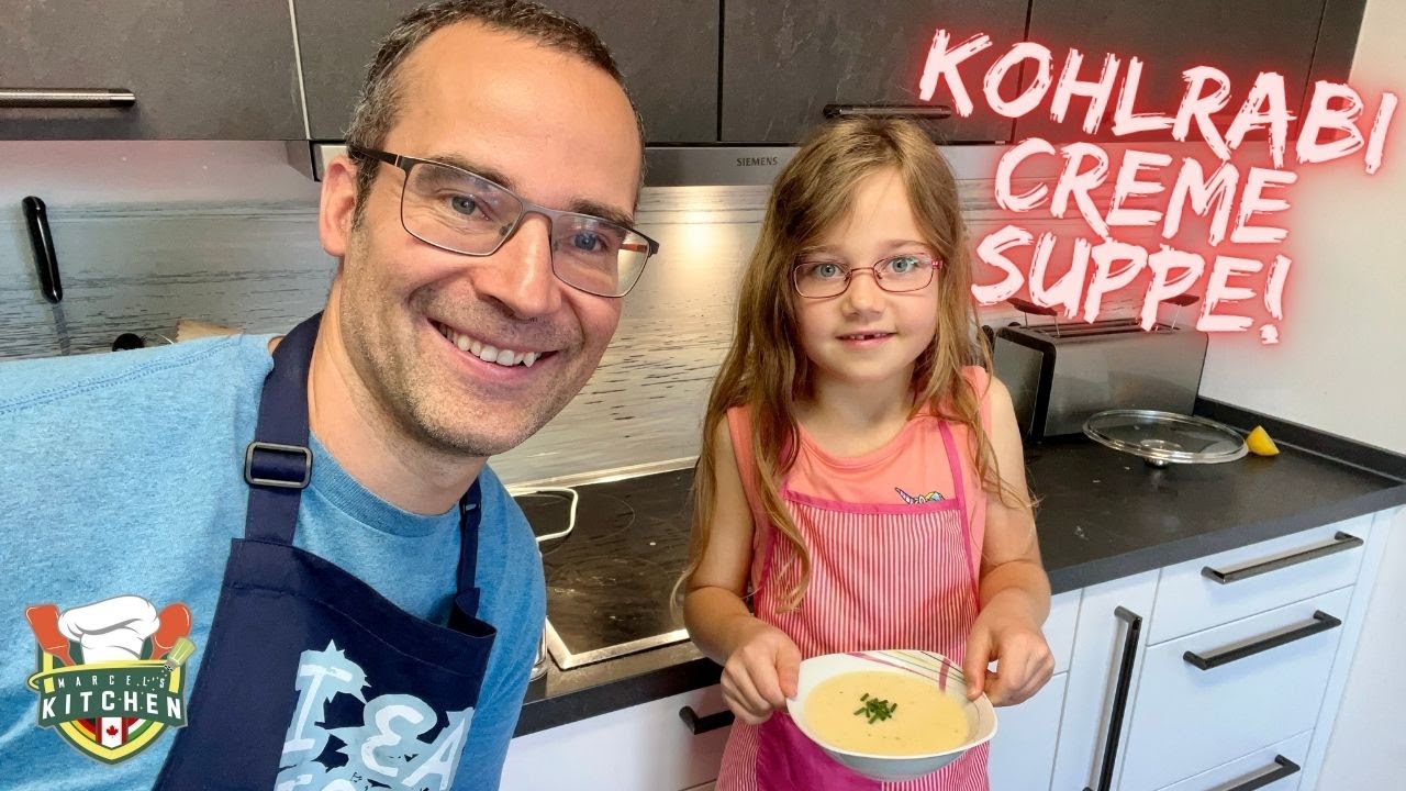 Kohlrabi Cremesuppe mit meiner Tochter!