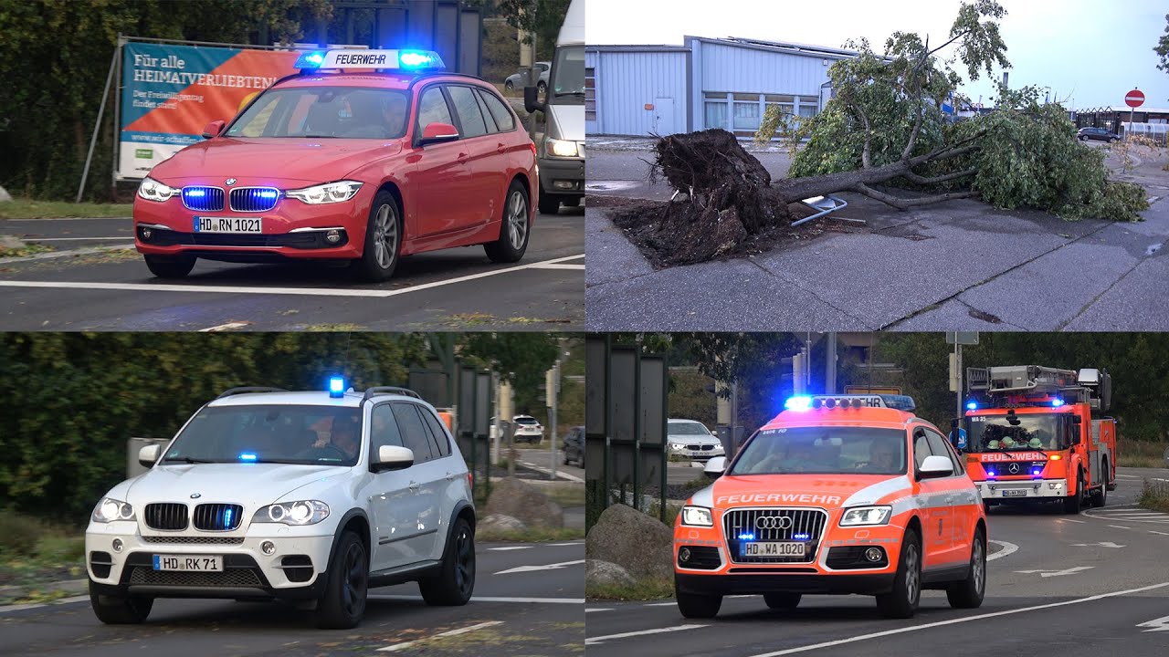 Unwetter in Brühl am 12.08.2020 - Dach von Altenheim abgedeckt - EINSATZFAHRTEN