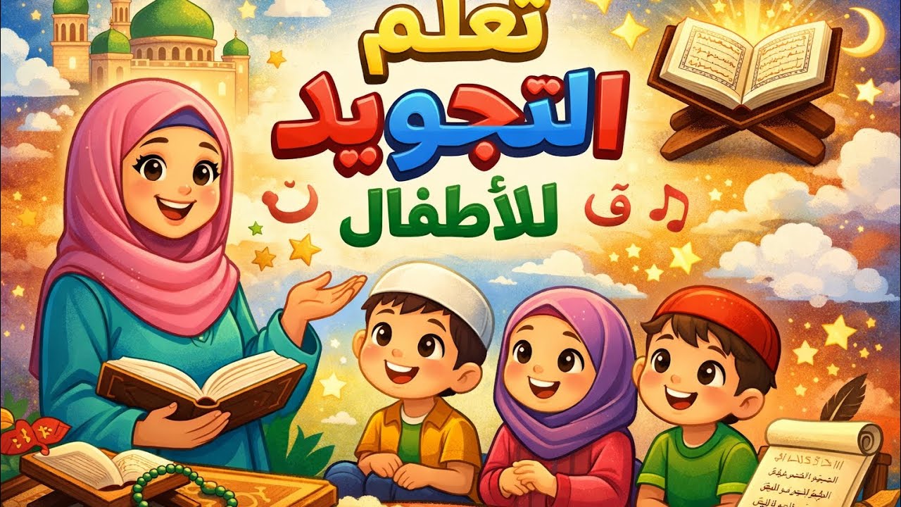 شرح الادغام بطريقه مبسطه وسهله تعليم التجويد للصغار والكبار بطريقه سهله