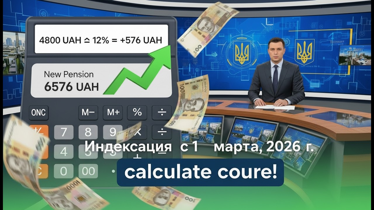 ІНДЕКСАЦІЯ ПЕНСІЙ 2026 🇺🇦 +576 грн ПРИКЛАД РОЗ
