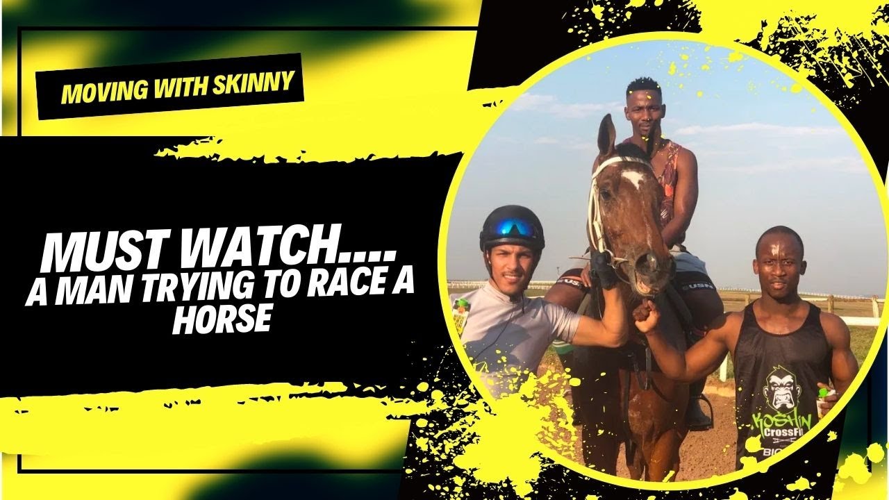 Tristan Godden Moving With Skinny || Man Racing a Horse || Jockey || HorseRace || Speed