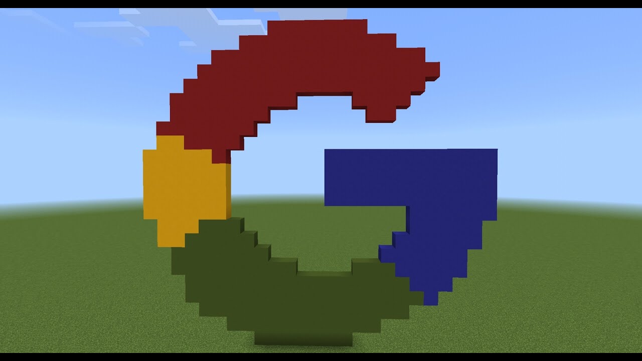 Minecraft Video: How To Make The Google Logo 