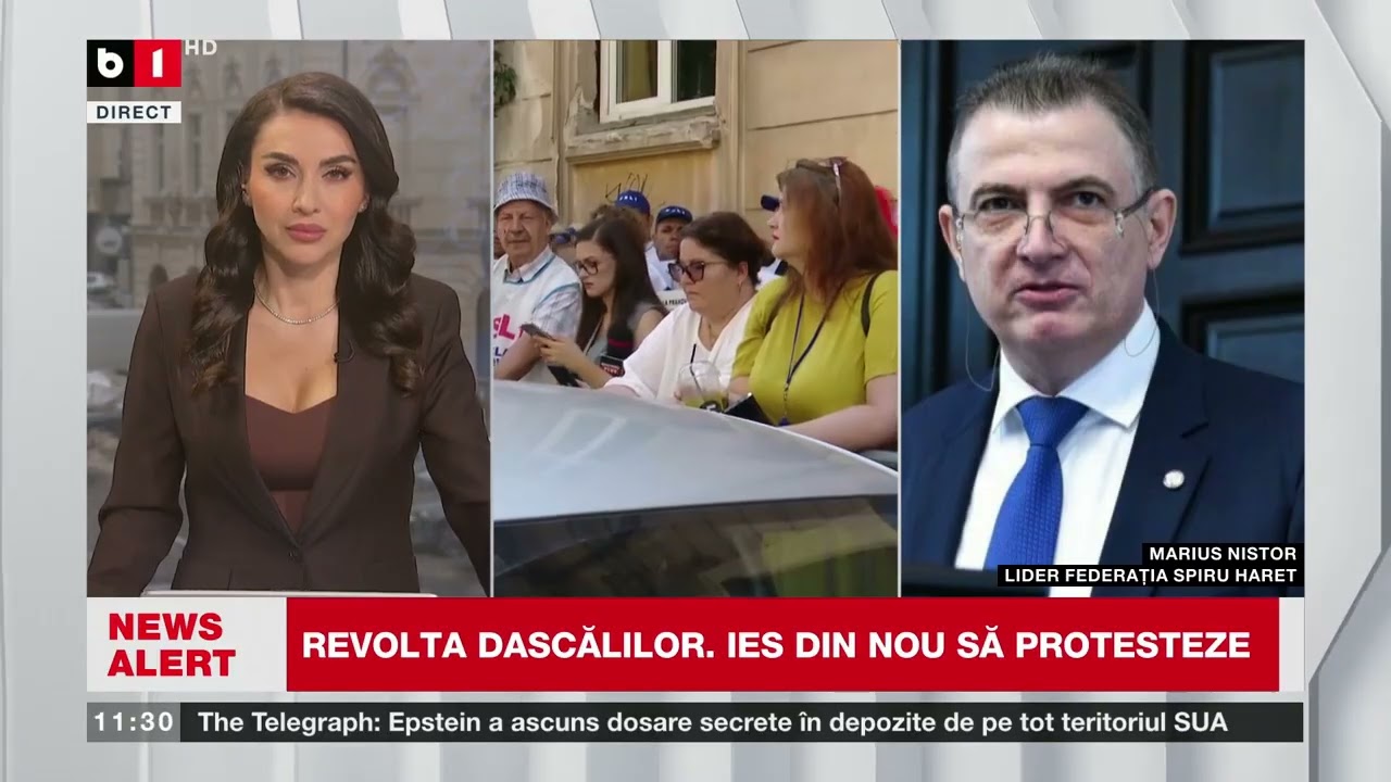 M. NISTOR, LIDER FED. SPIRU HARET, DESPRE NOUL PROTEST AL PROFESORILOR DE MÂINE_Știri B1TV_24 febr.