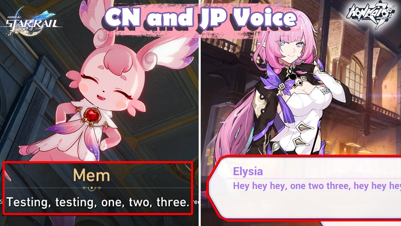 The Megaphone Incident! Mem & Elysia's Voice Reveal | Honkai: Star Rail 3.2