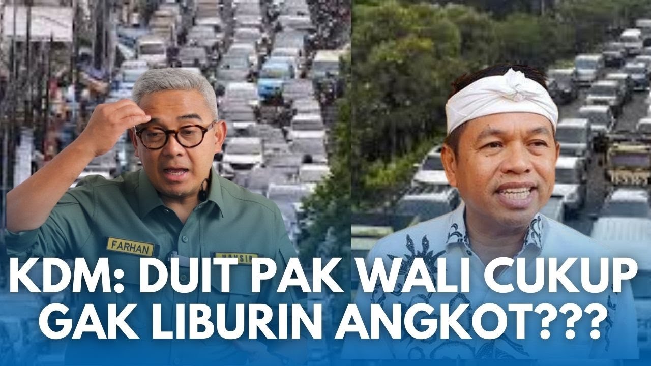 KANG DEDI Usulkan Agar Farhan Walikota Bandung Liburkan Angkot di Bandung Selama Libur Nataru