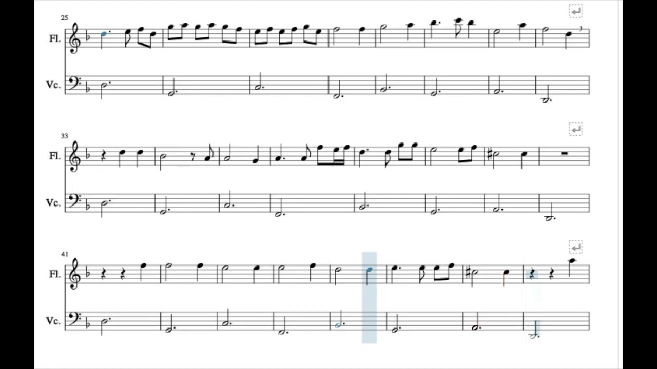 An Italian Ground  Flauta dulce/  Recorder/ Flute/  Blockflöte