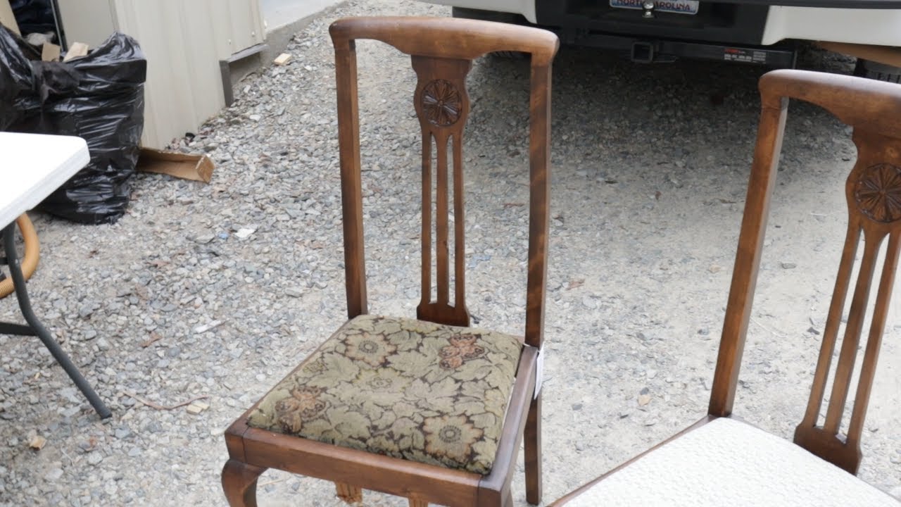 How to Completely Redo an Antique Dining Chair Seat