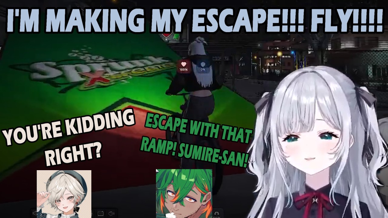 [NEWTOWN] Sumire tries to flee the cops... On a BICYCLE?...[ENG SUB] [VSPO!] [TACHIBANA HINANO]