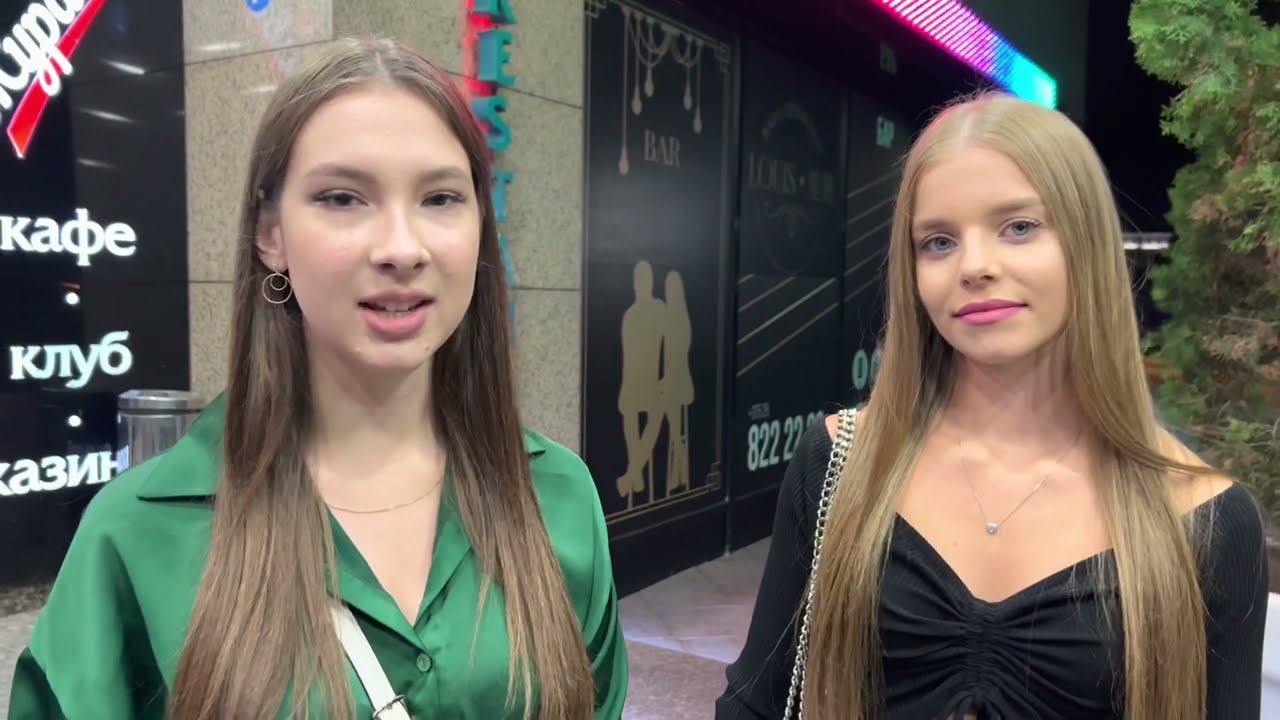 Evening walk with Beautiful girls to see Minsk Nightlife