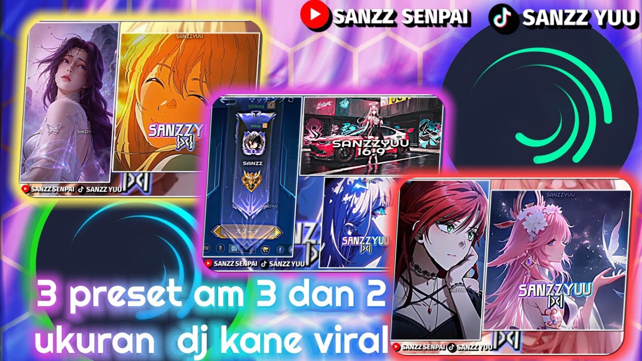 🔥 3 preset am 3 dan 2 ukuran Kane||☕beribu puisi ||☕dj who i am DLL
