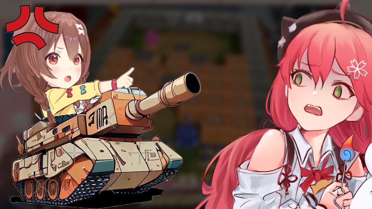Korone Unleashes Her Rage When Miko Challenges Her To Boxing and Tank Battle  [Hololive/MiKorone]