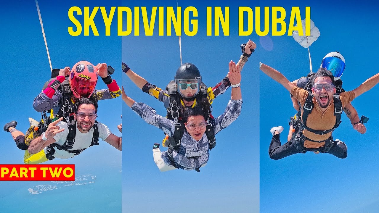 Skydiving with Mom | Dubai | Vlog 72
