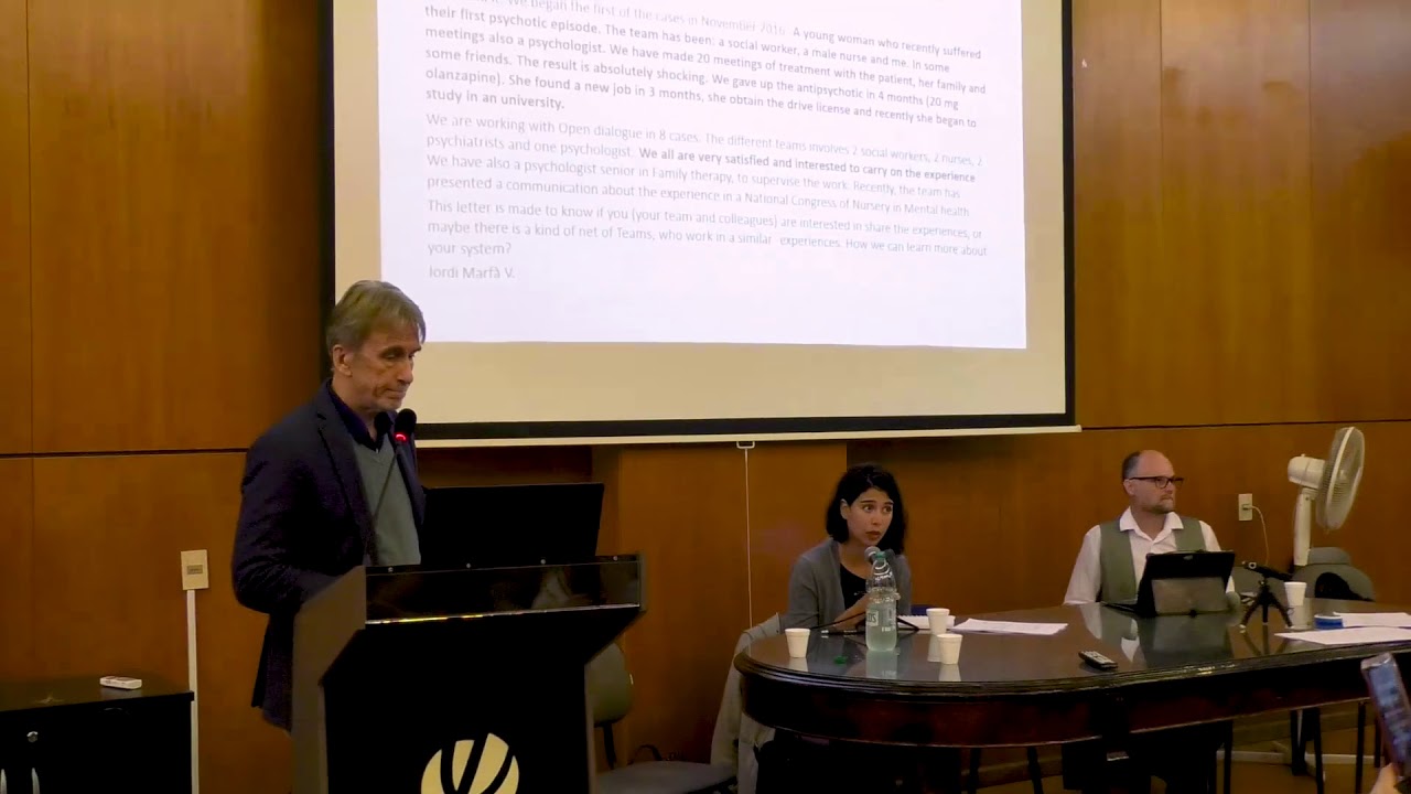 CONFERENCIA: Modelo de intervención diálogo abierto - Prof. Dr. Jaakko Seikkula