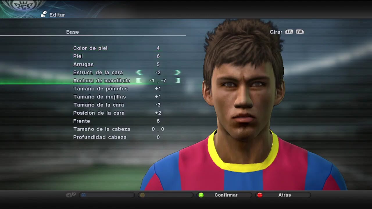 Como crear a Neymar Jr. en PES 2011
