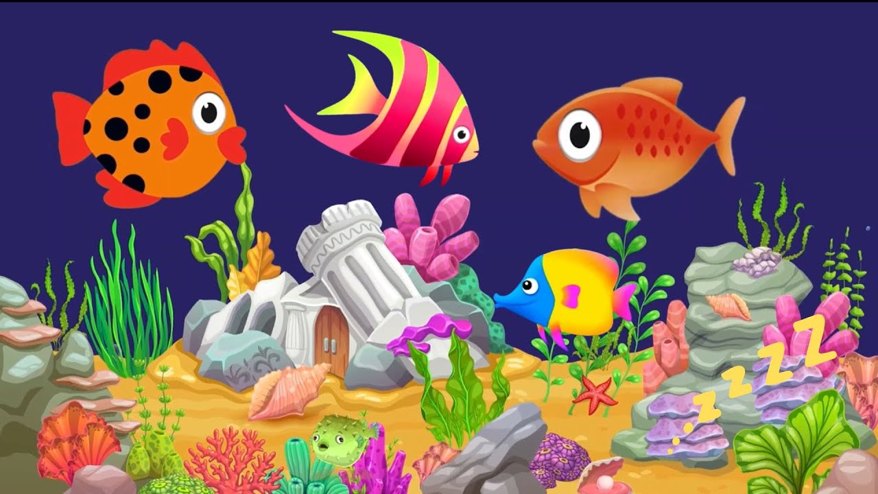 Fish lullaby  Bedtime lullaby & calming undersea  Fish aquarium  Baby sleep music 