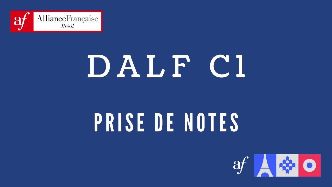 DALF C1 - Compréhension orale - Maîtriser la prise de notes