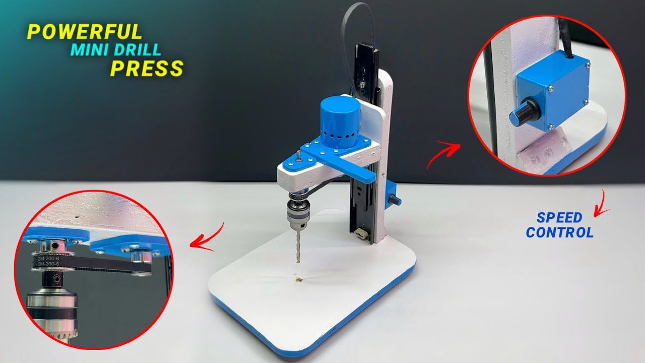 Powerful Drill Press || How To Make Mini Drill Press Using 775 Motor || DIY Drill Machine 