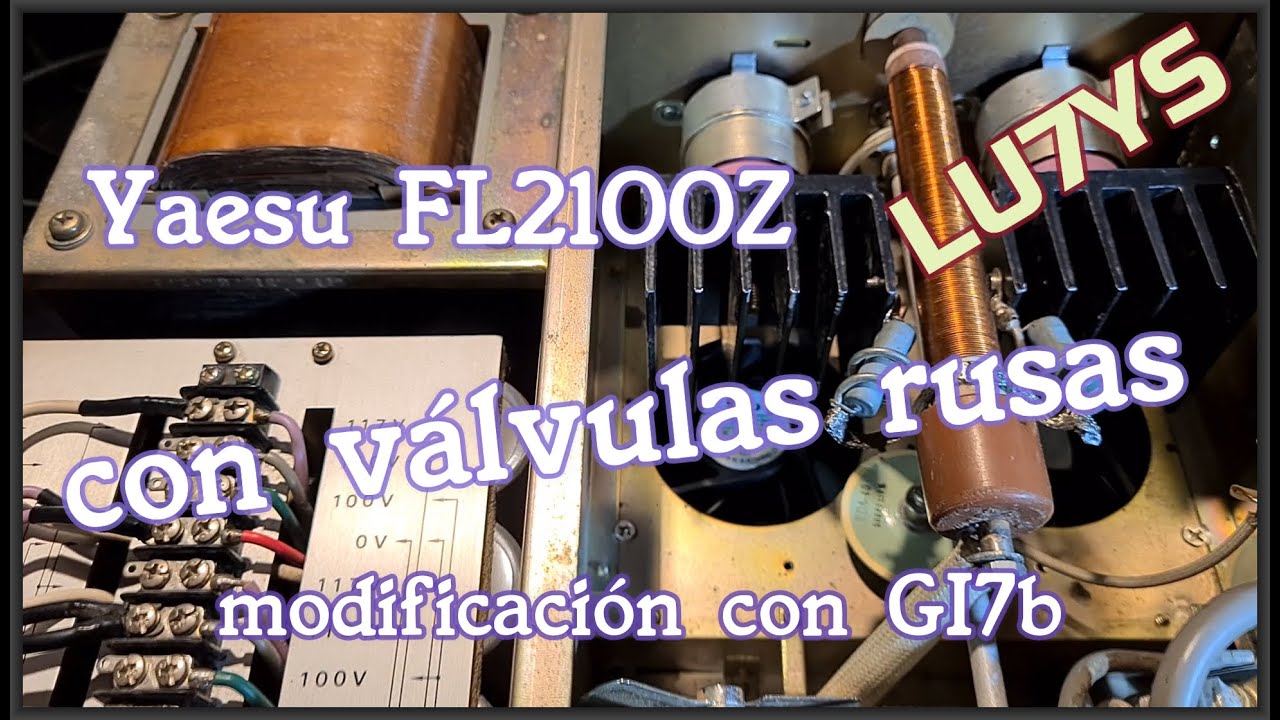 Modificación de amplificador lineal YAESU FL2100Z a GI7b