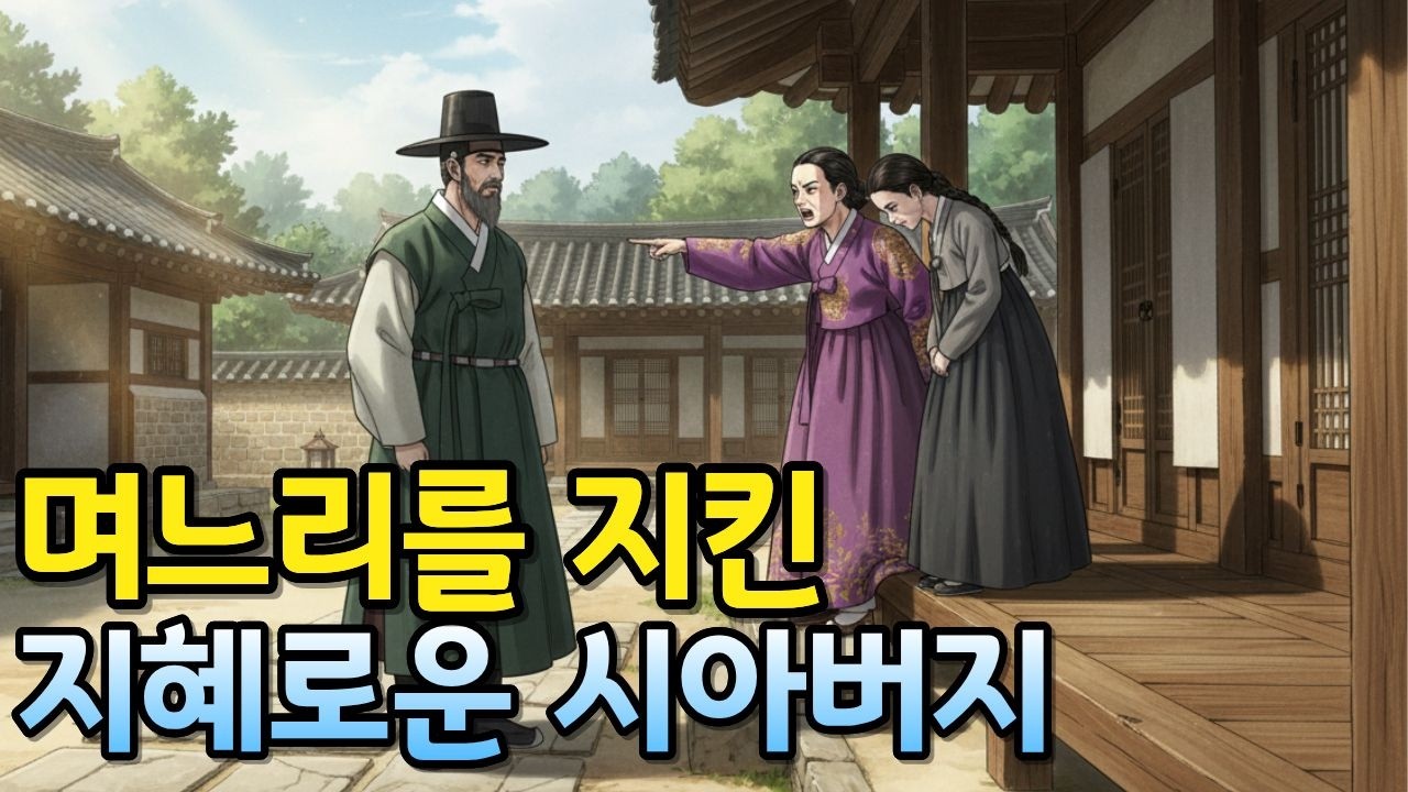 시어머니 몰래 며느리 지킨 지혜로운 시아버지ㅣ야담 민담 설화 전설 옛날이야기 오디오북