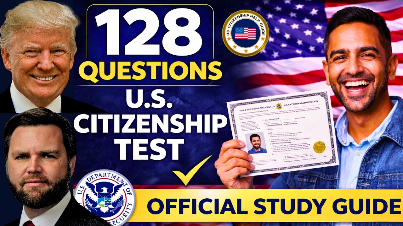 2026 RANDOM and Direct USCIS Answers 128 Questions Civics Test US Citizenship Official Interview