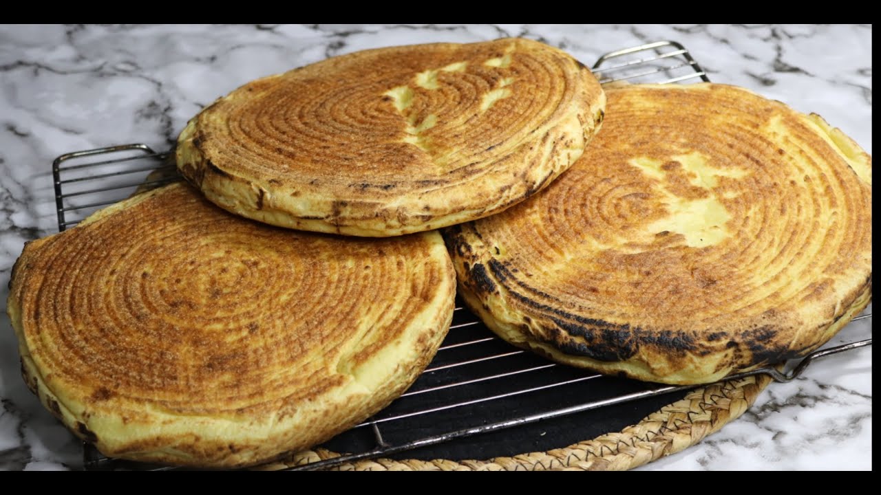 وصفة المطلوع بالسميد فقط  بأدق التفاصيل وبمقادير مضبوطة مع طريقة سهلة لوضعه في الطاجين للمبتدئات