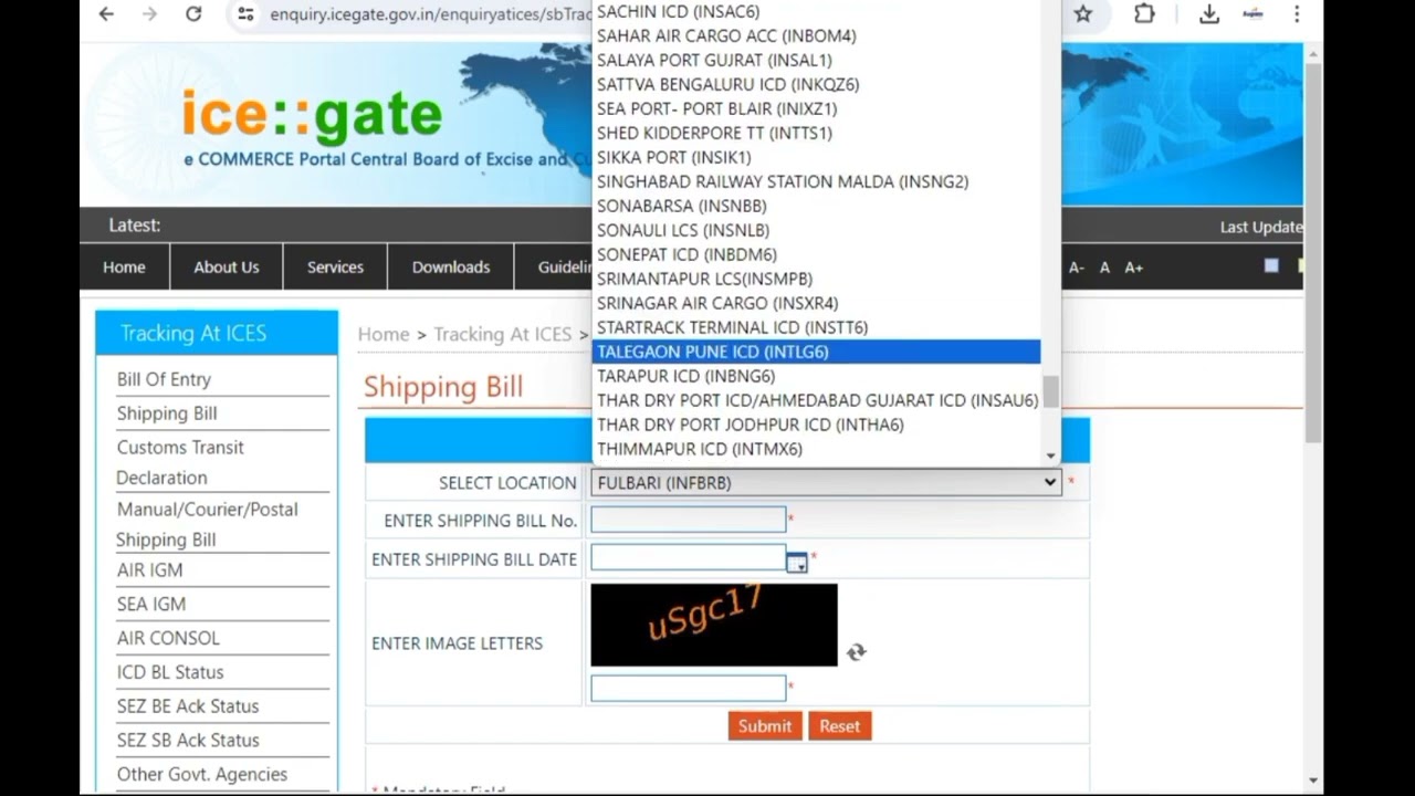 How to Download shipping bill status 2024/ Track shipping bill status/EGM /CBIC New website 2.0