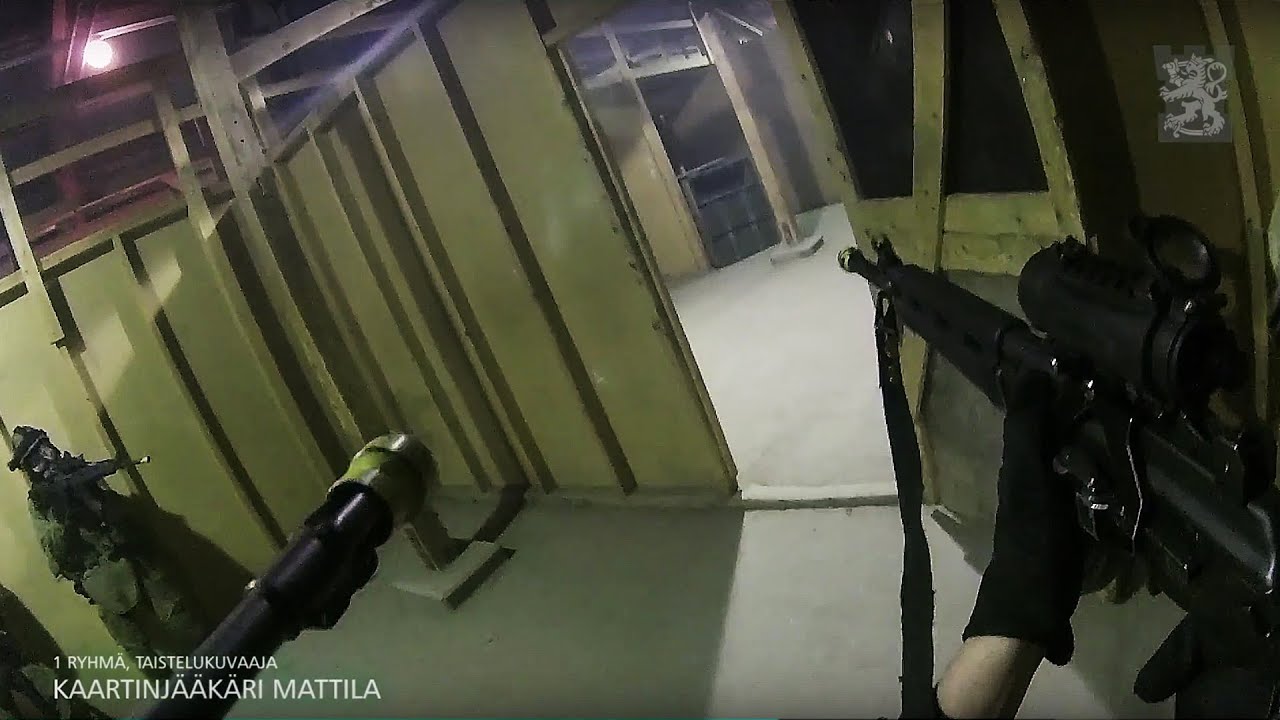 Sotilaspoliisiharjoitus - Combat Camera -kuvaa | Finnish MP's training - Combat Camera Footage