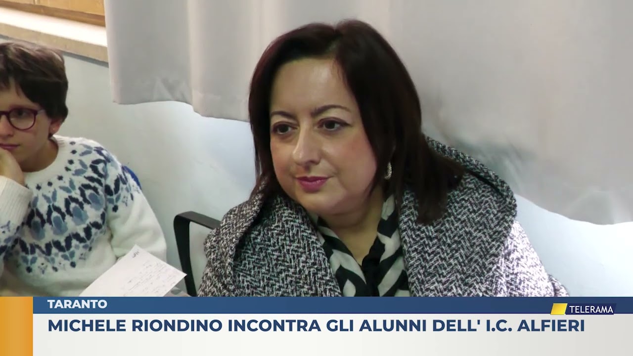 Taranto. Michele Riondino incontra gli alunni dell' I.C. Alfieri