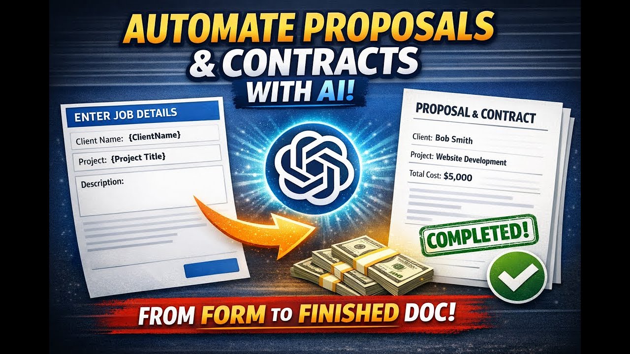AI Proposal + Contract Automation in n8n (Google Docs + OpenAI) &mdash; From Form to Signed Deal