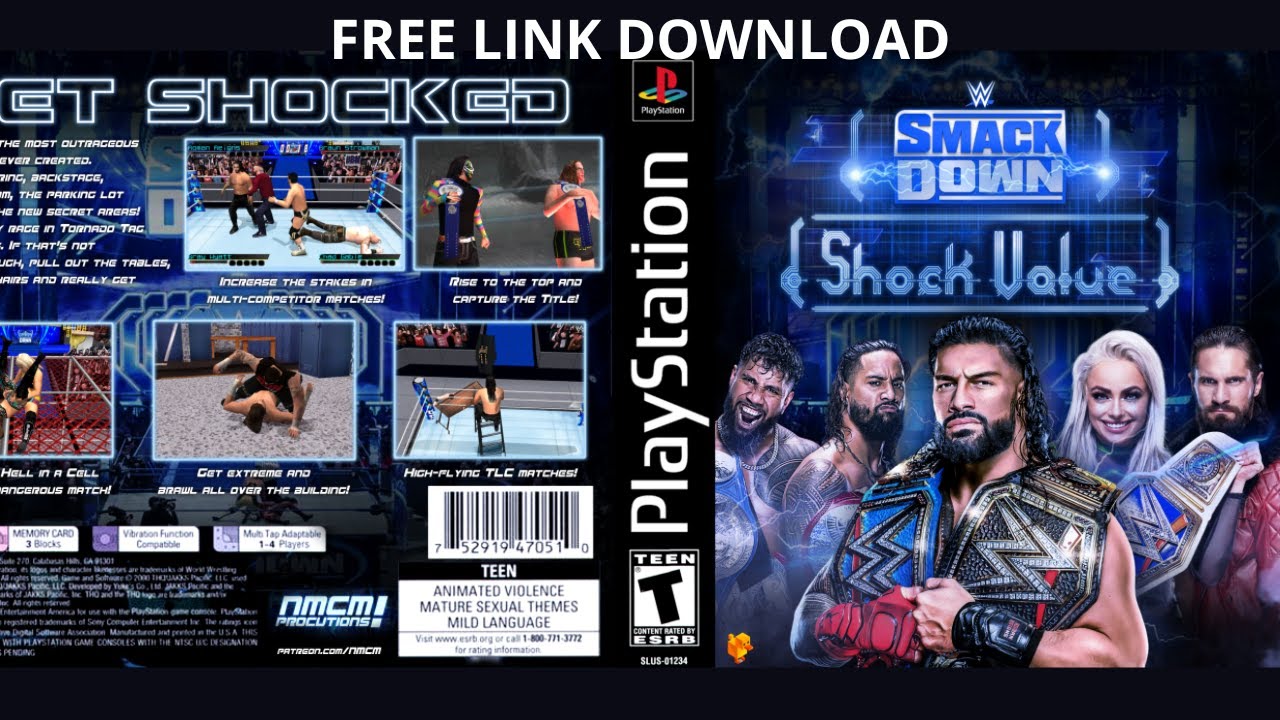 WWE SMACKDOWN: SHOCK VALUE PS1 MOD || DUCKSTATION