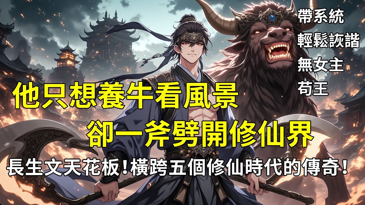 《一頭老牛陪伴，踏遍修仙萬世！》長生文天花板！橫跨五個修仙時代的傳奇！#穿越 #動漫 #小说 #修仙 #系统