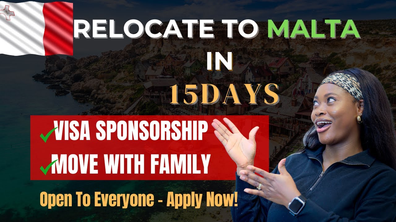 Как переехать на Мальту за 15 дней и получить работу с помощью спонсорской визы в 2025 году!