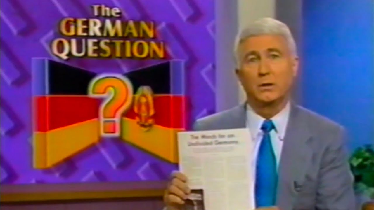 Немецкий вопрос — г-н Рональд Келли — Мир завтрашнего дня