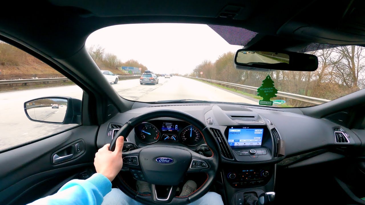 2018 Ford Kuga 240 PS | ТЕСТ-ДРАЙВ от первого лица | (Немецкое шоссе, езда по городу)
