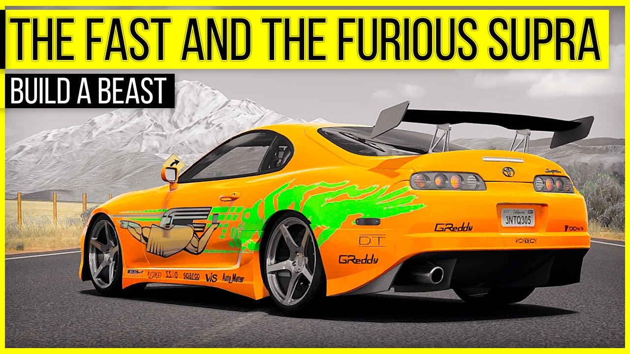 Fast and the Furious Toyota Supra - Build A Beast | Forza Horizon 3