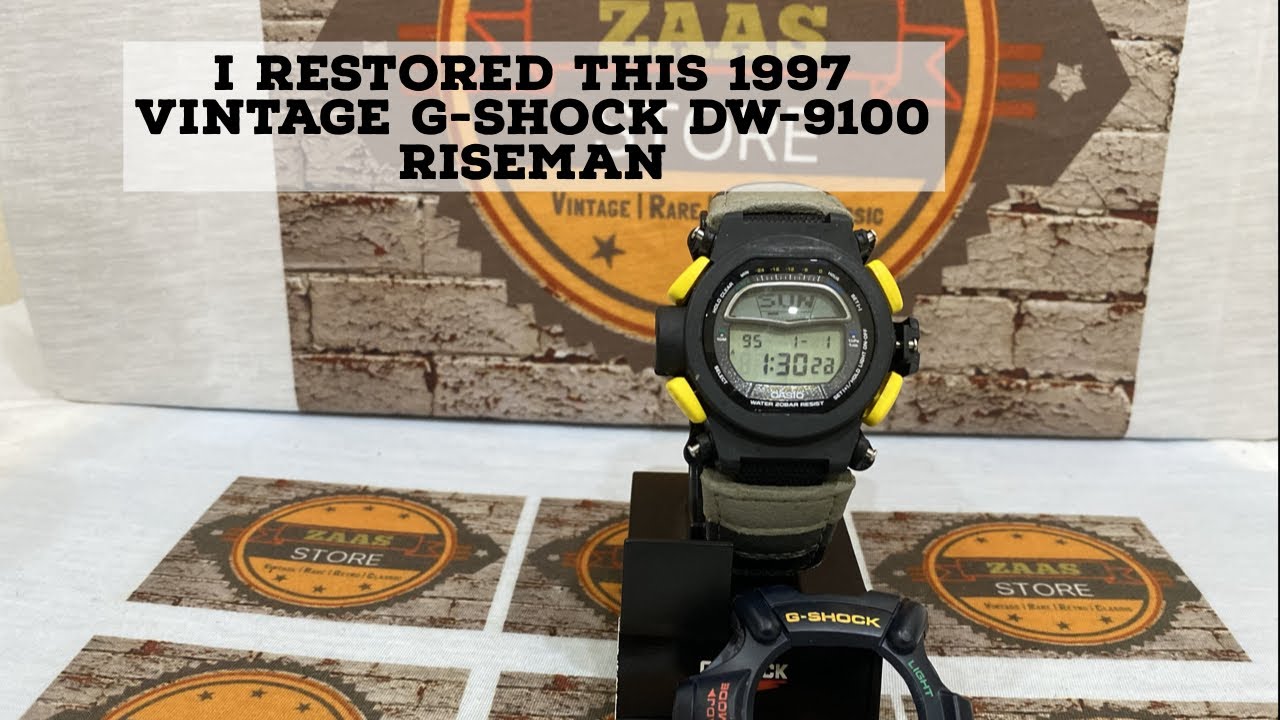 How to restore Vintage G Shock DW-9100 Riseman