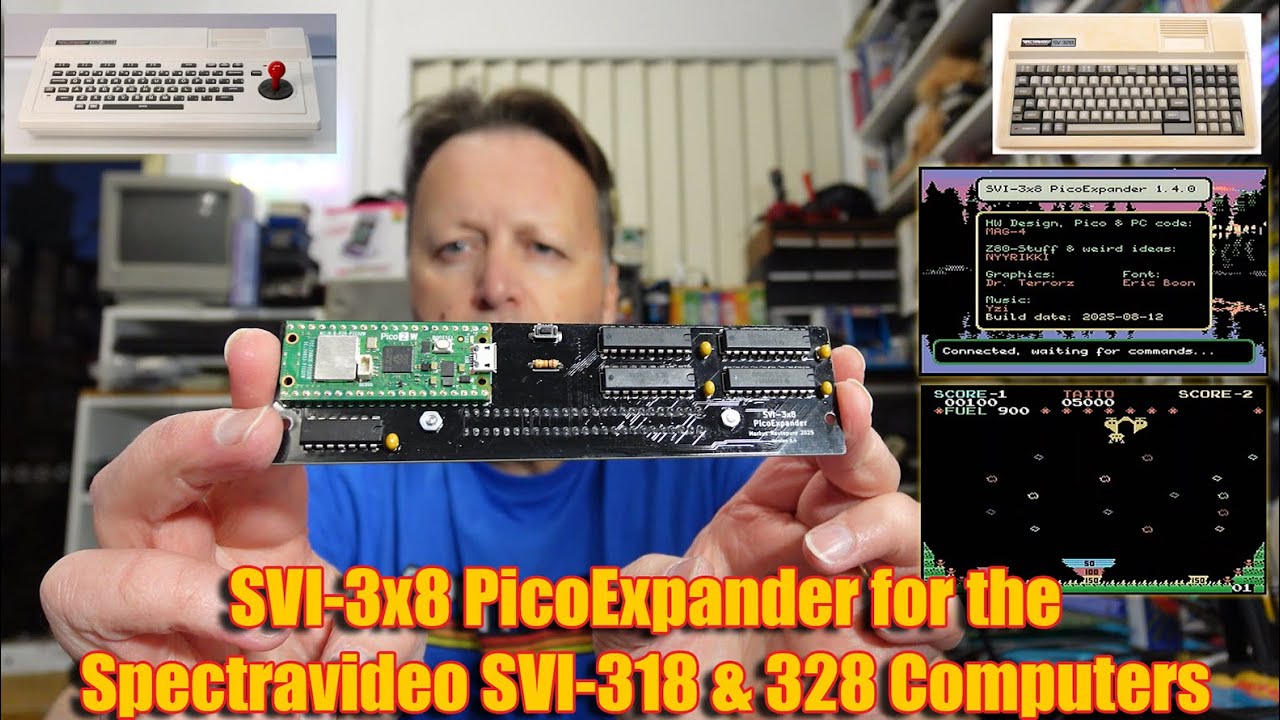 Spectravideo SV 3x8 PicoExpander — расширение памяти, виртуальные диски и Wi-Fi