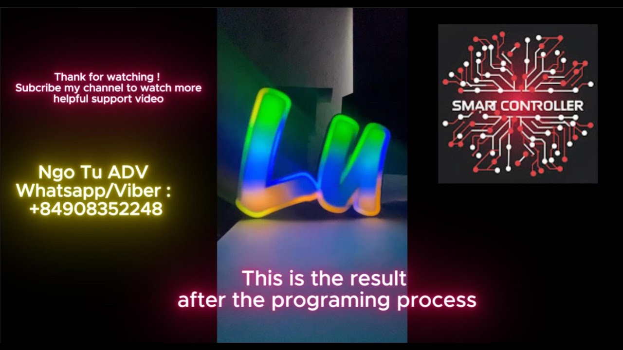 How to program Text border Effect | Tutorial English version | Ngo Tu ADV 0908352248