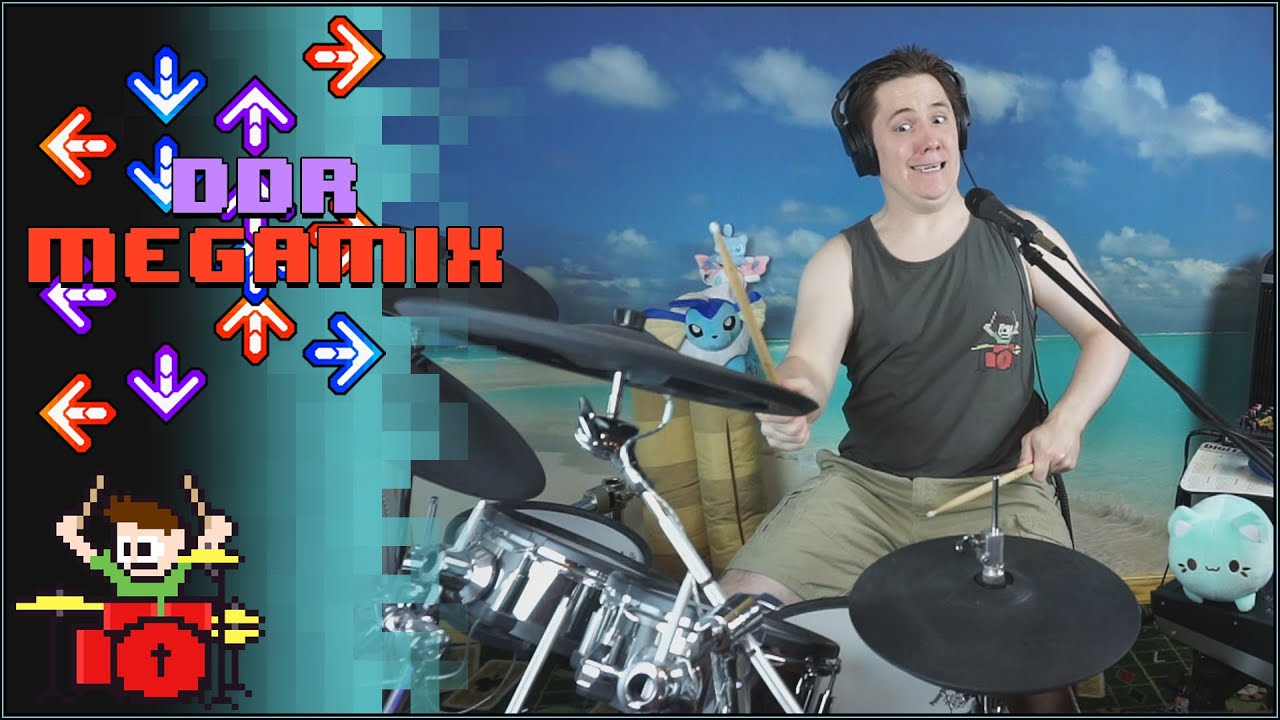 DDR MEGAMIX ON DRUMS!
