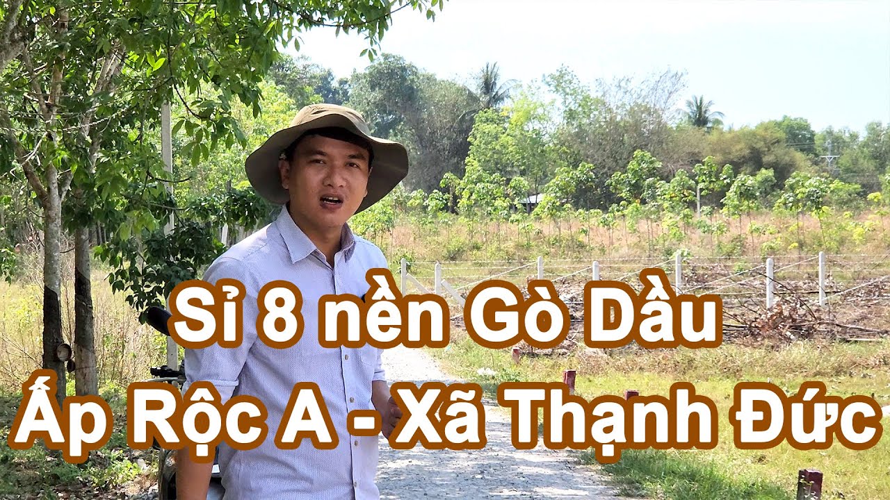 Lốc đất nền G&ograve; Dầu 4,5tỷ 8 l&ocirc; ấp Rộc A x&atilde; Thạnh Đức
