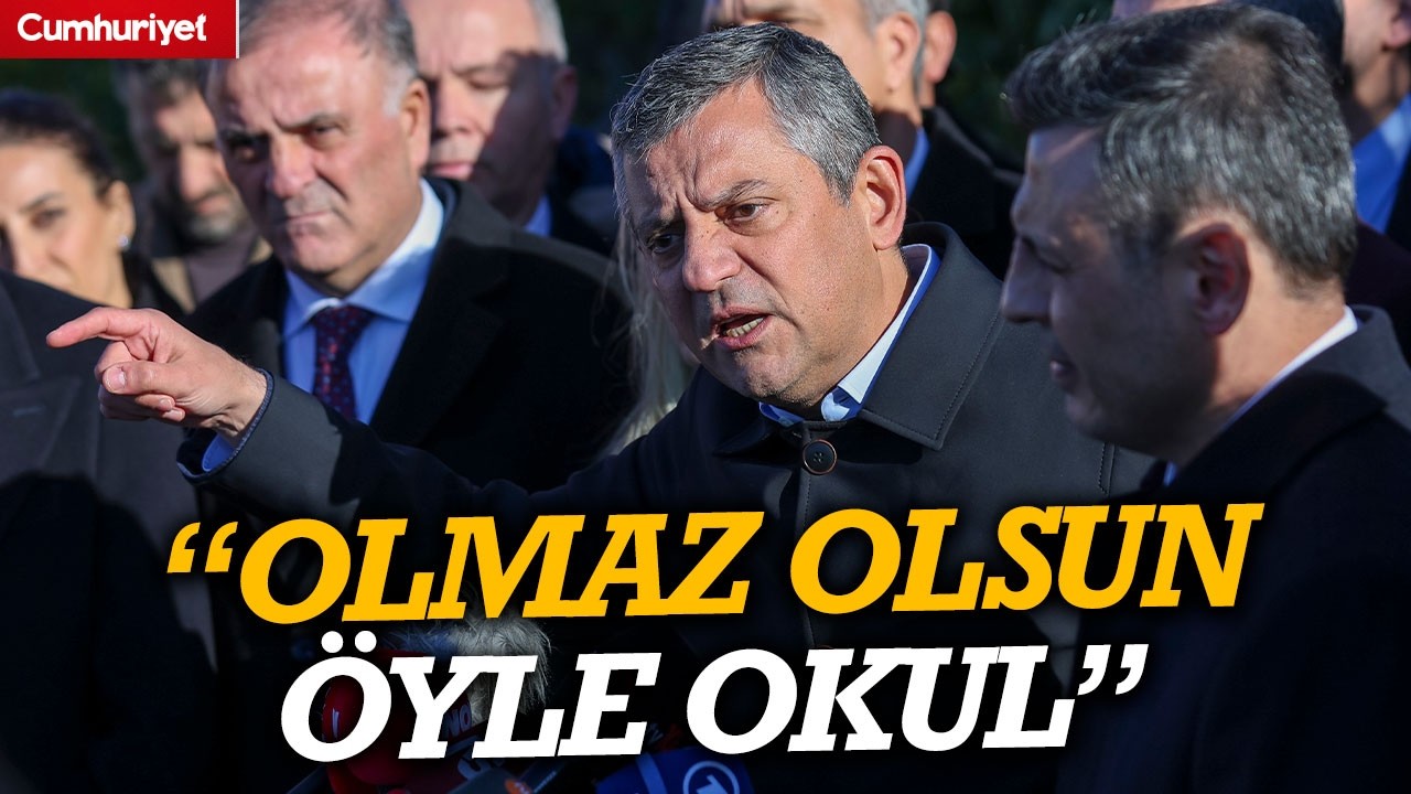 Özgür Özel açtı ağzını yumdu gözünü! “ÇOCUĞUN AÇ GİDİP GELDİĞİ OKUL OLMAZ OLSUN”