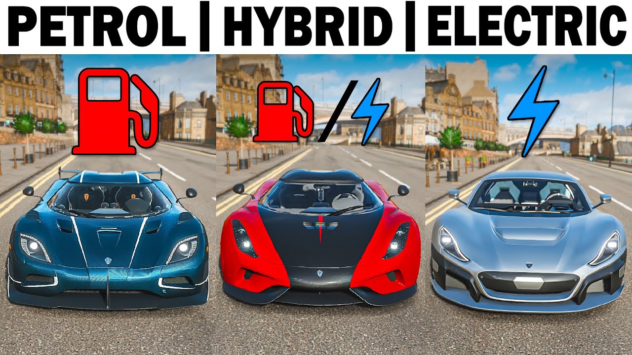 Forza Horizon 4 | Petrol vs Hybrid vs Electric | Hypercars!!!