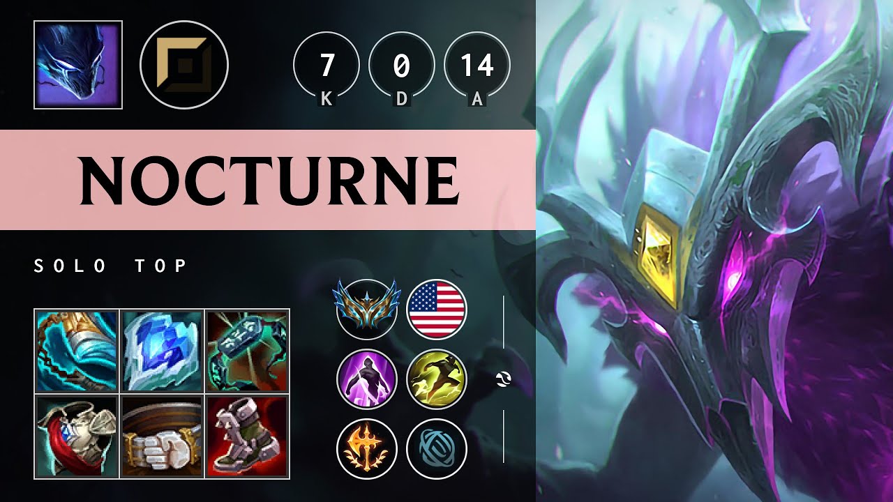 Nocturne Top vs Renekton - NA Challenger Patch 25.07