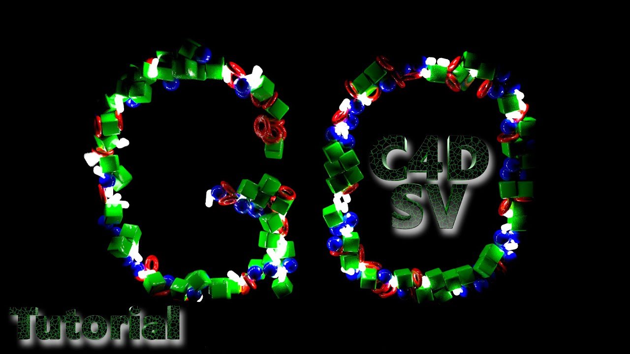 Cinema 4D Tutorial / Redshift Render / Intro Title - Numbers