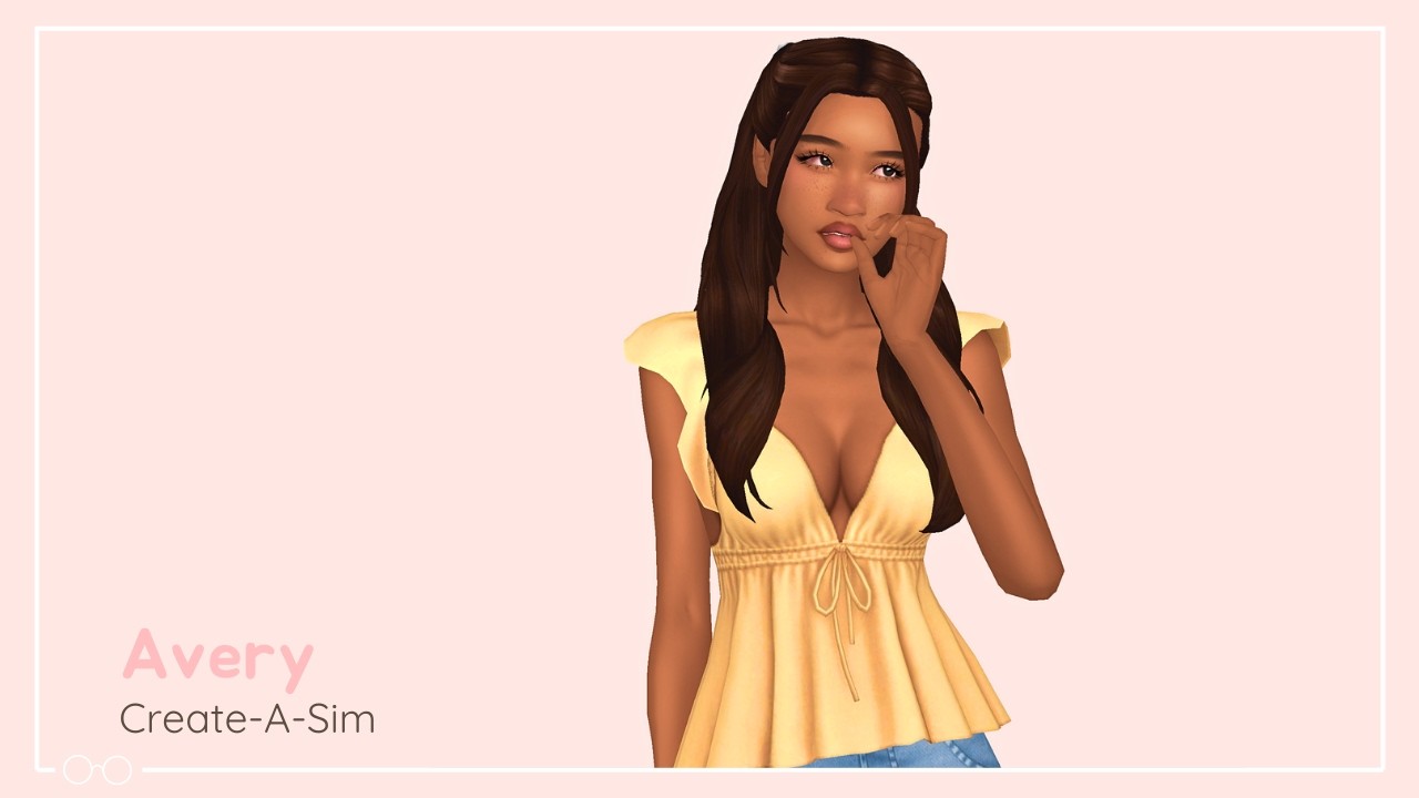 Soft Girl Spring Aesthetic Create-A-Sim | The Sims 4 + CC List